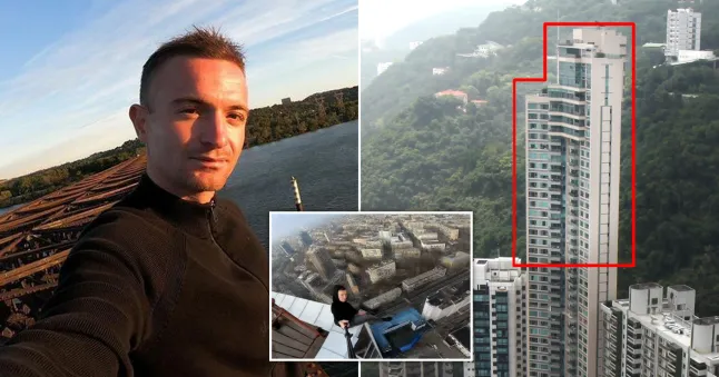 Who was Remi Enigma, the daredevil who fell to his death from a skyscraper?