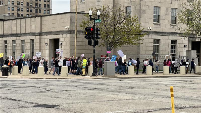 Another round of 50501 protests took to the streets of downtown Peoria