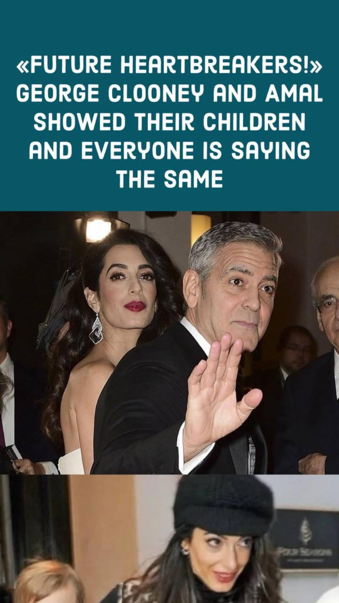 «Future heartbreakers!» George Clooney and Amal showed their children and everyone is saying the same